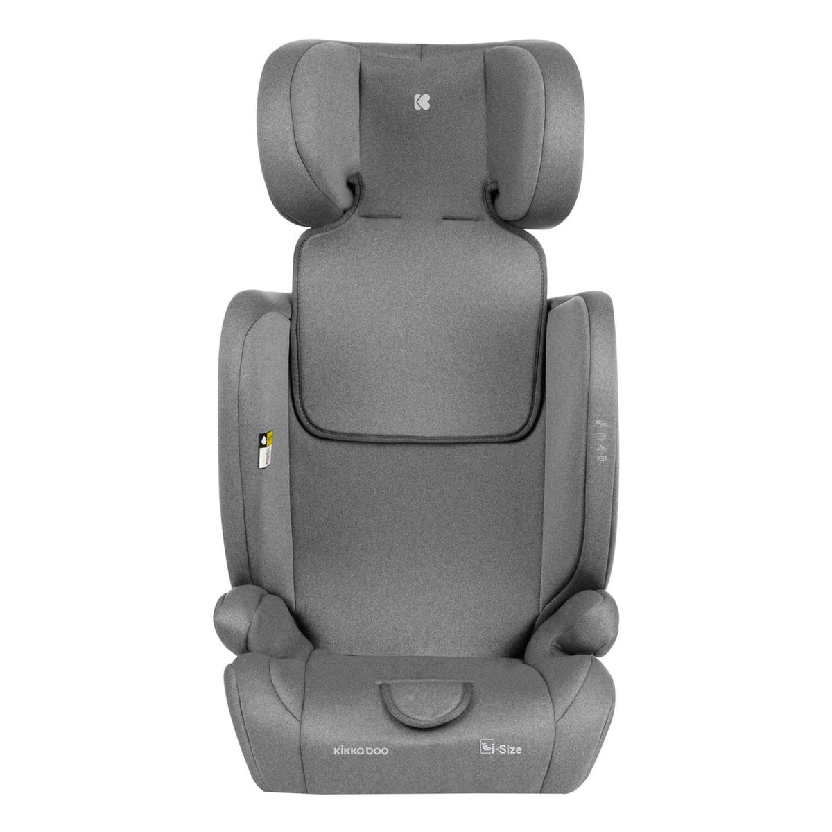 KikkaBoo i-Cross i-Size Car seat ISOFIX 76-150 cm Light Grey – booster mode