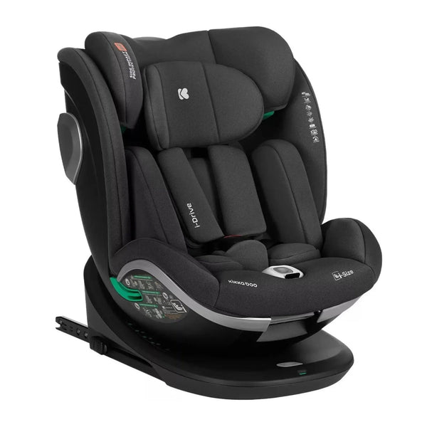 KikkaBoo i-Drive 360° Rotating Baby Child Car Seat i-Size ISOFIX 40-150 cm Black