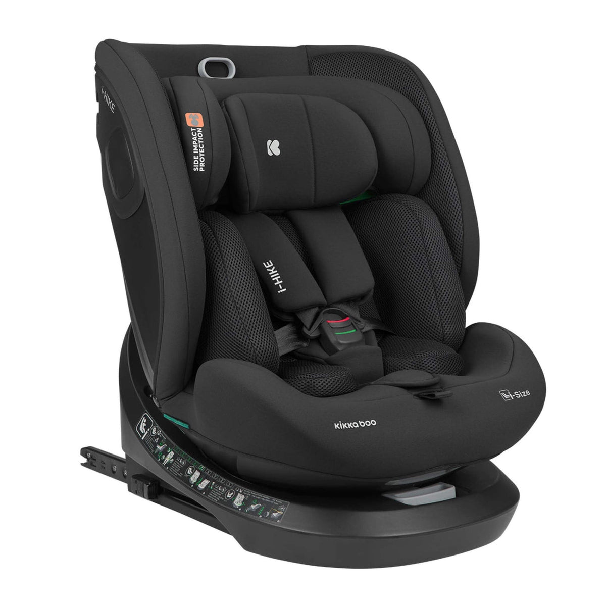 KikkaBoo i-Hike i-Size ISOFIX Car Seat 40–150cm – Black