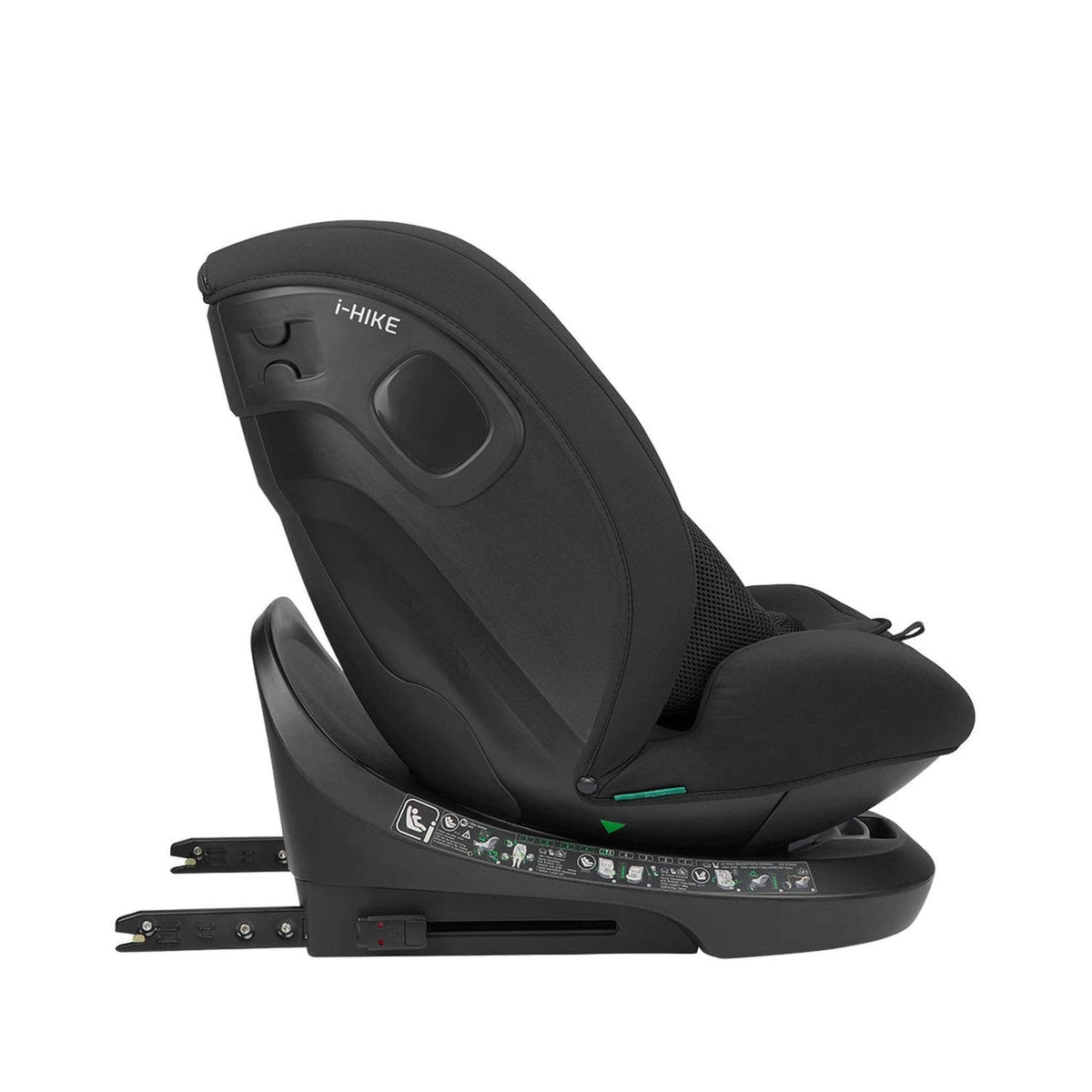 KikkaBoo i-Hike i-Size Car seat ISOFIX 40-150 cm Black 2025 – recline position 5