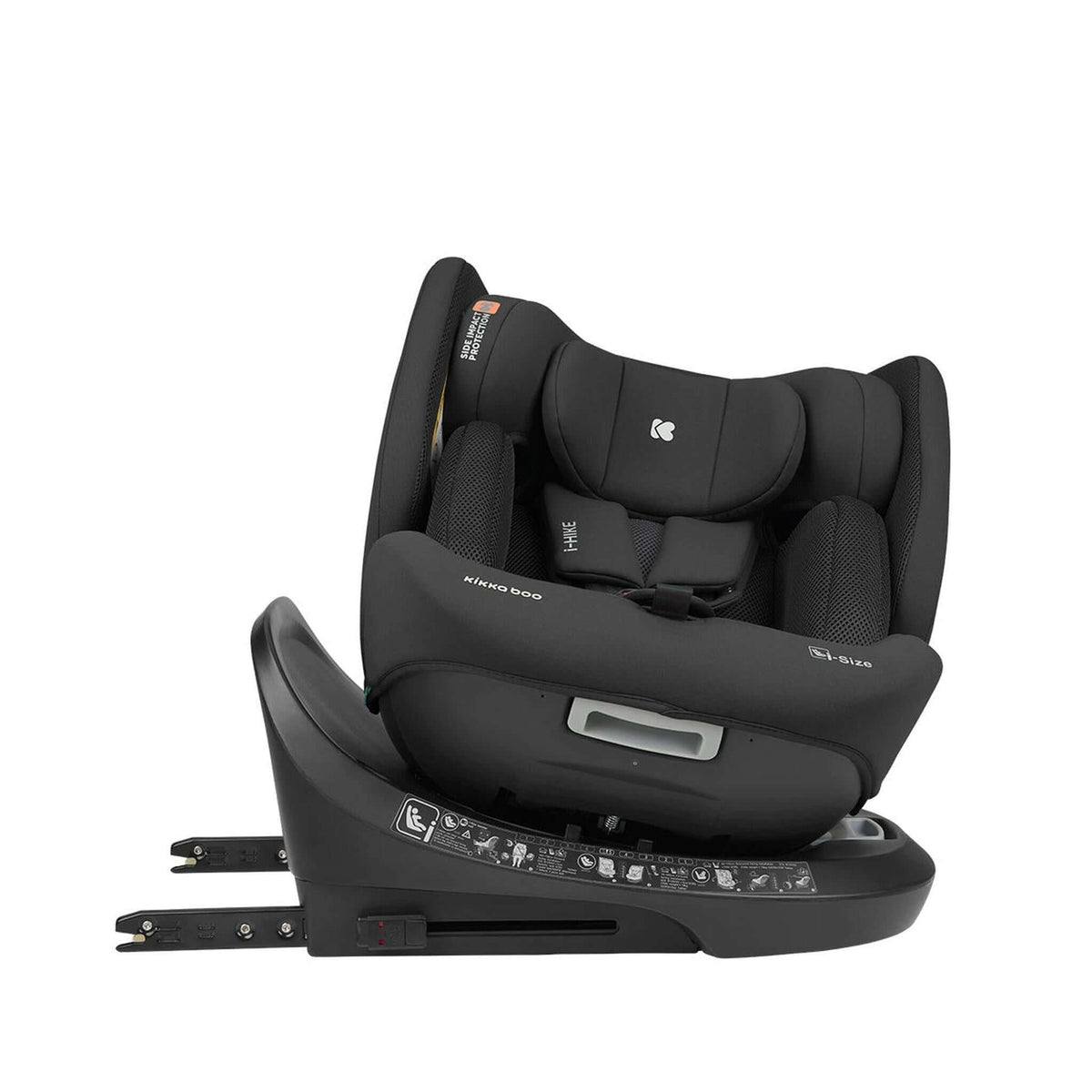 KikkaBoo i-Hike i-Size Car seat ISOFIX 40-150 cm Black 2025 – rotation
