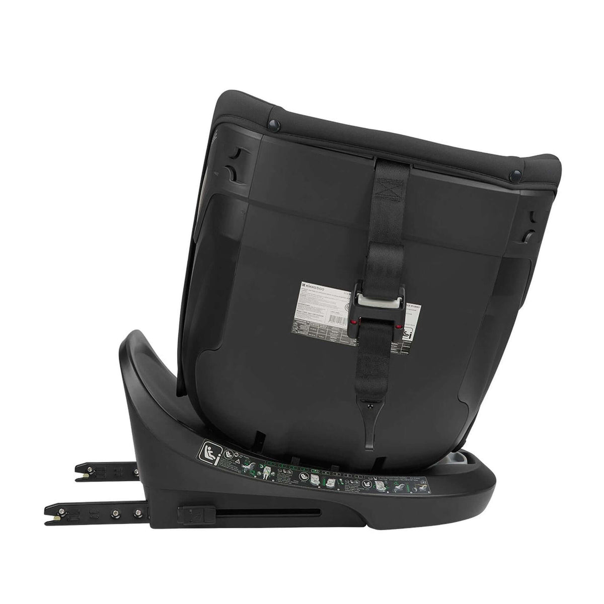 KikkaBoo i-Hike i-Size Car seat ISOFIX 40-150 cm Black 2025 – rear view