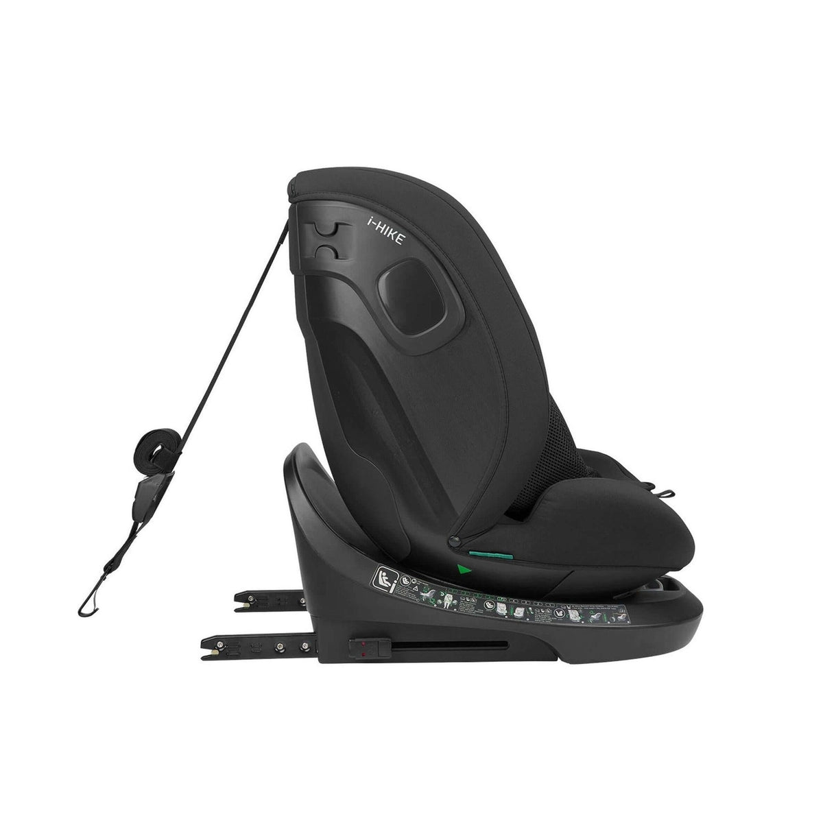 KikkaBoo i-Hike i-Size ISOFIX Car Seat 40–150cm – Black