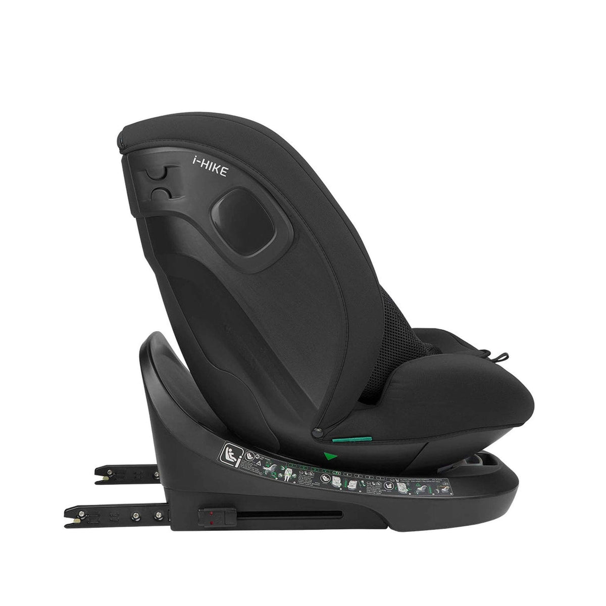 KikkaBoo i-Hike i-Size Car seat ISOFIX 40-150 cm Black 2025 – recline position 4