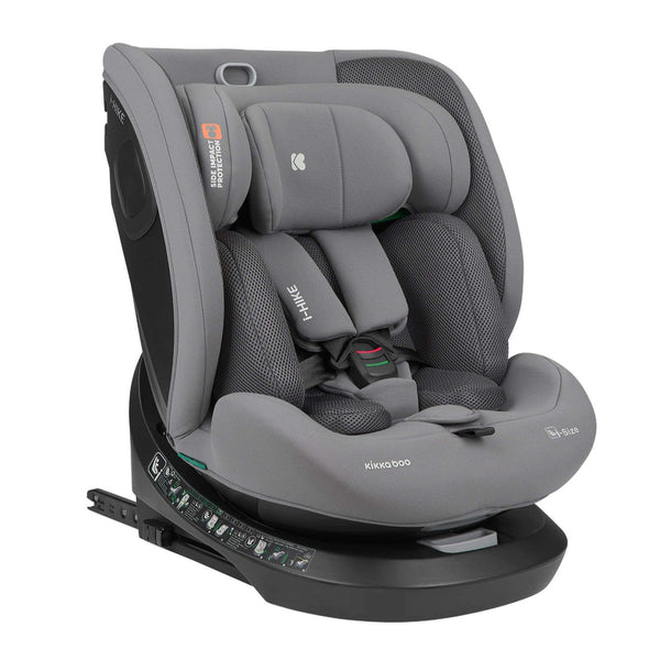 KikkaBoo i-Hike i-Size ISOFIX Car Seat 40–150cm – Light Grey
