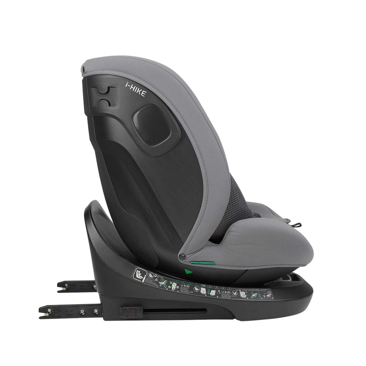 KikkaBoo i-Hike i-Size Car seat ISOFIX 40-150 cm Light Grey 2025 – recline position 2