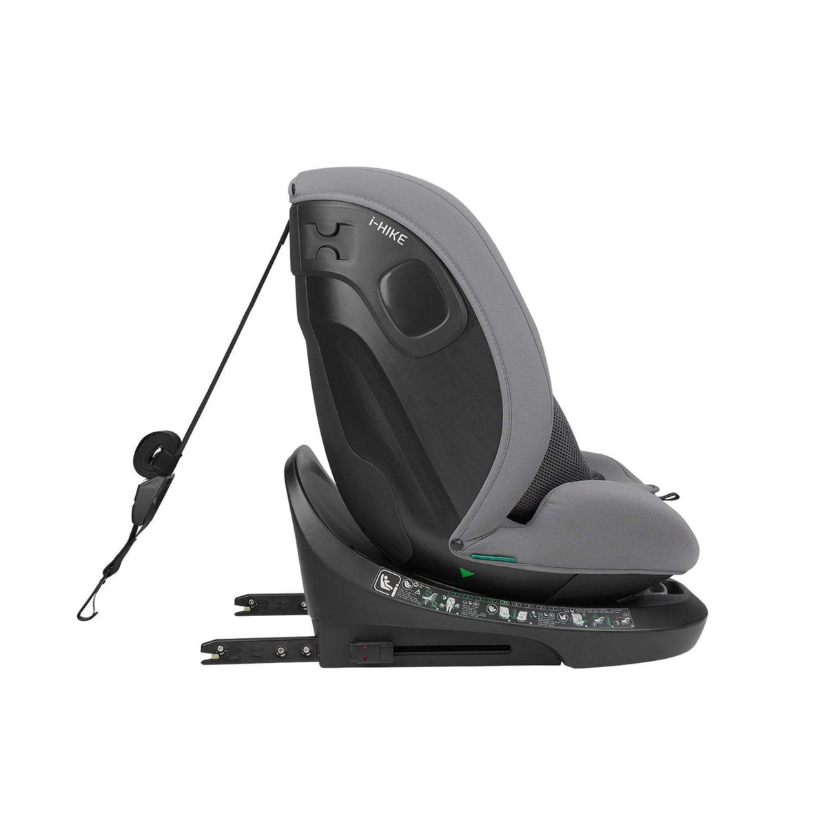 KikkaBoo i-Hike i-Size ISOFIX Car Seat 40–150cm – Light Grey