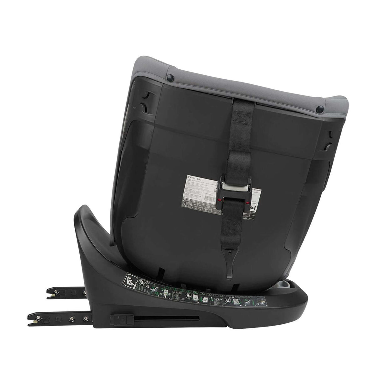 KikkaBoo i-Hike i-Size Car seat ISOFIX 40-150 cm Light Grey 2025 – rear view