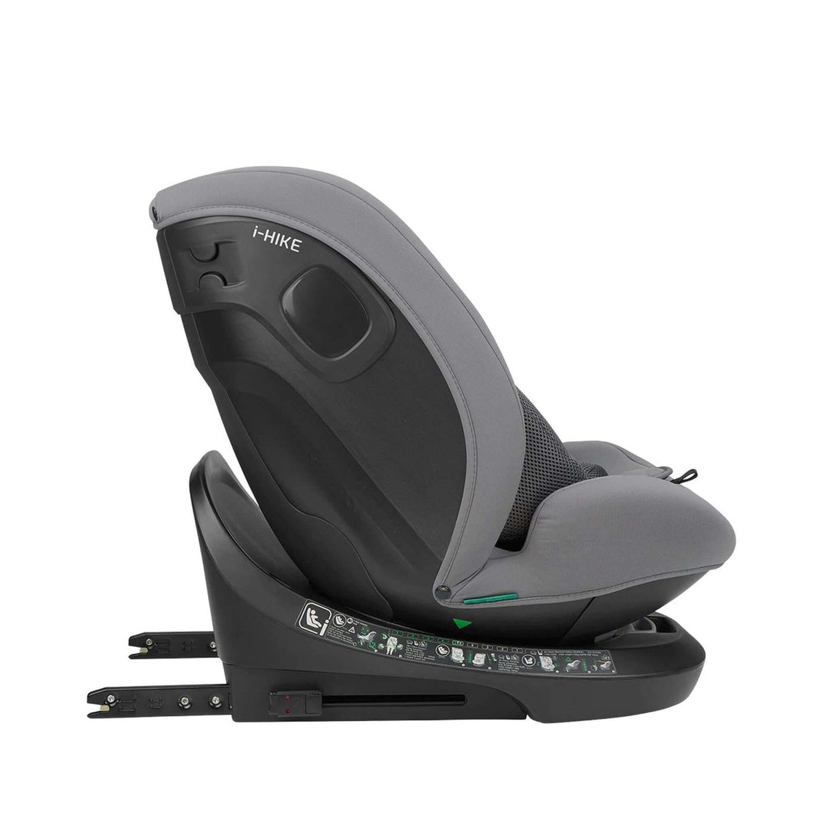 KikkaBoo i-Hike i-Size Car seat ISOFIX 40-150 cm Light Grey 2025 – recline position 5