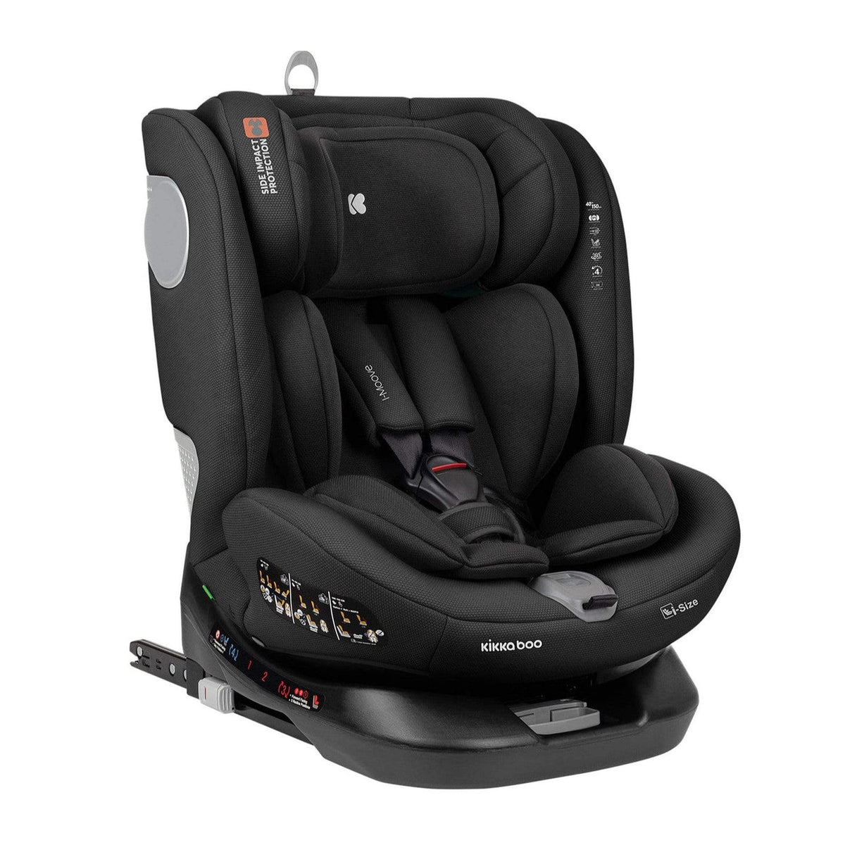 KikkaBoo i-Moove 360 i-Size ISOFIX Car Seat 40–150cm – Black