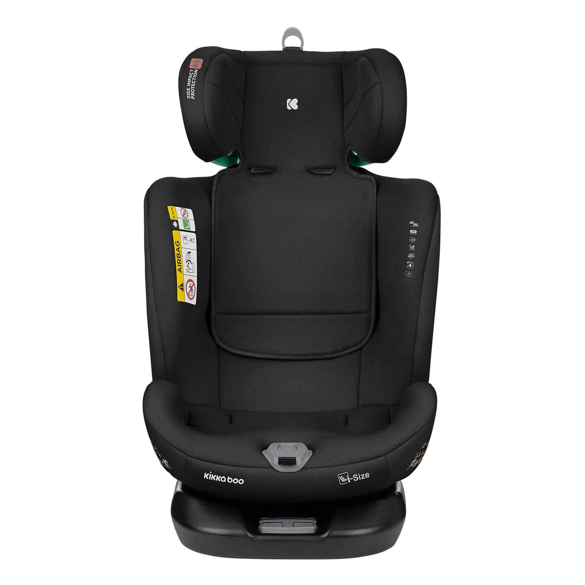 KikkaBoo i-Moove 360° Rotating Baby Child Car Seat i-Size With ISOFIX Black – booster mode