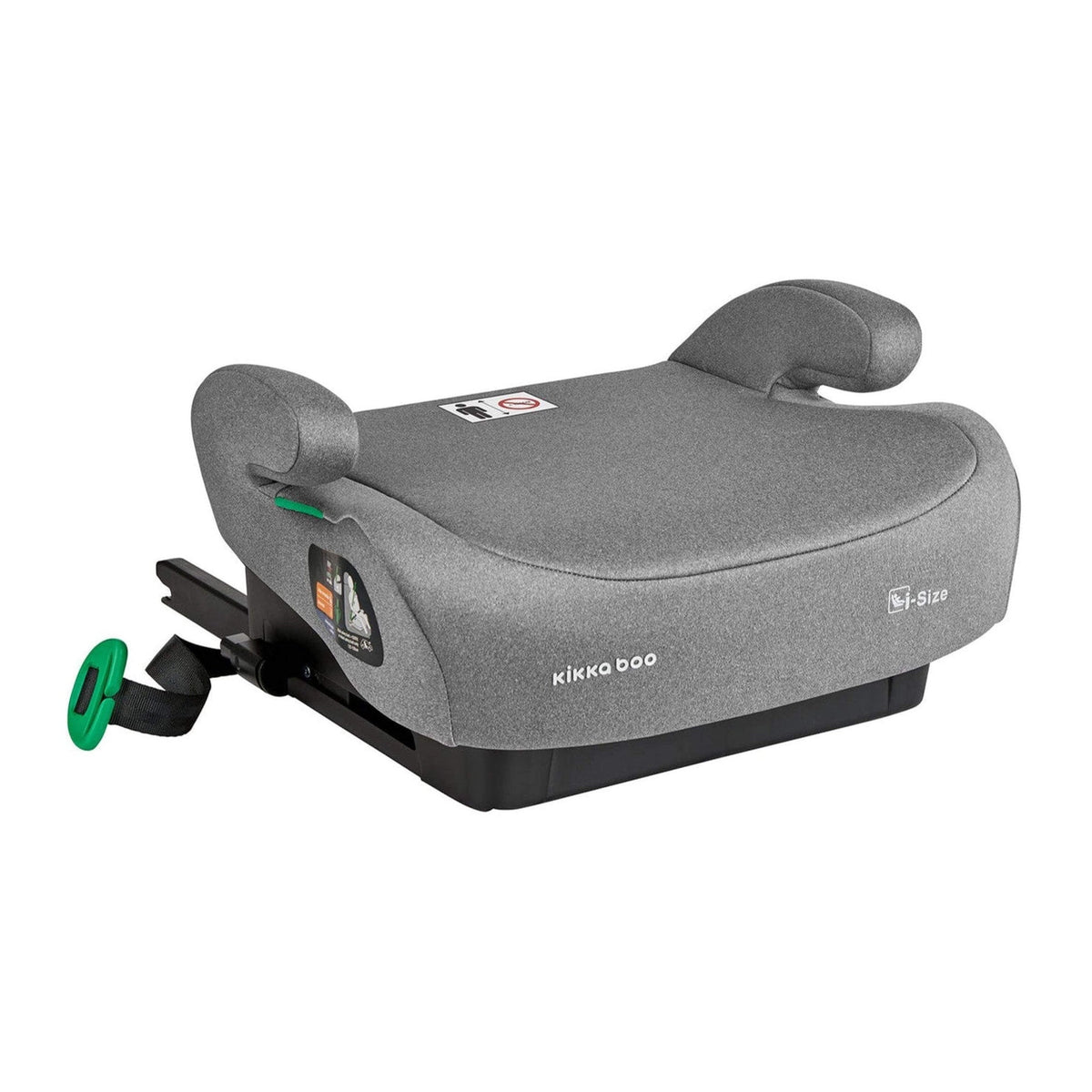 KikkaBoo i-Tip i-Size ISOFIX Booster Seat 125–150cm – Light Grey