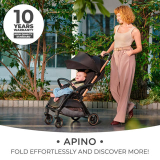 Kinderkraft Apino Compact Baby Stroller Pushchair Raven Black