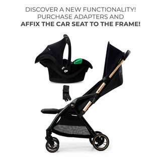 Kinderkraft Apino Compact Baby Stroller Pushchair Raven Black