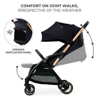 Kinderkraft Apino Compact Baby Stroller Pushchair Raven Black