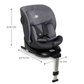 Kinderkraft Baby Infant i-360 Rotating/Swivel Car Seat ISOFIX i-Size - Grey