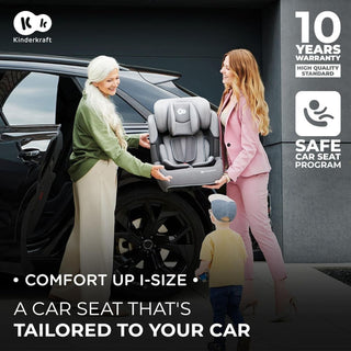 Kinderkraft Comfort Up i-Size Safety Car Seat Booster from 15mths- 12Y Green