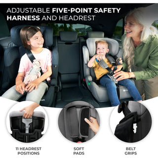 Kinderkraft Comfort Up i-Size Safety Car Seat Booster from 15mths- 12Y Green