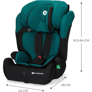 Kinderkraft Comfort Up i-Size Safety Car Seat Booster from 15mths- 12Y Green
