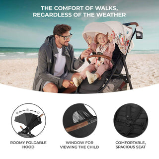 Kinderkraft Grande Plus Stroller - Black