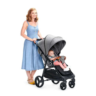Kinderkraft Grande Plus Toddler Pushchair Pram Stroller Foldable up to 22kg Grey