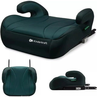 Kinderkraft I-Boost Car Seat, I-Size, 135-150cm, Baby Seat, Booster seat, Green