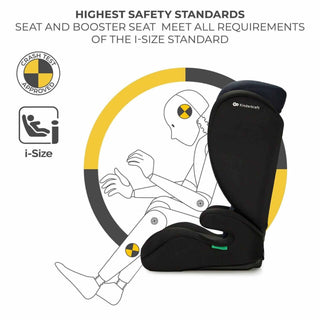 Kinderkraft I-SPARK i-Size Child Adjustable Travel Car Seat 100-150cm - Black