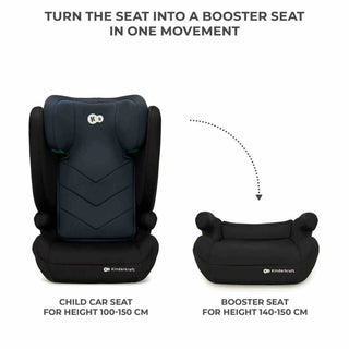 Kinderkraft I-SPARK i-Size Child Adjustable Travel Car Seat 100-150cm - Black