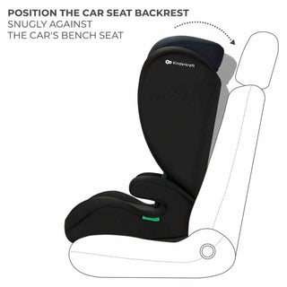 Kinderkraft I-SPARK i-Size Child Adjustable Travel Car Seat 100-150cm - Black