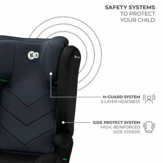 Kinderkraft I-SPARK i-Size Child Adjustable Travel Car Seat 100-150cm - Black
