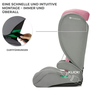 Kinderkraft I-Spark Group 2/3 R129 i-Size Car Seat - Pink