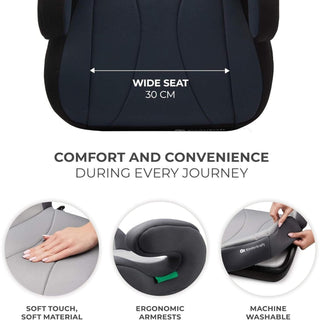 Kinderkraft I-boost Car Seat, I-size, 135-150cm, Baby Seat, Booster Seat Black