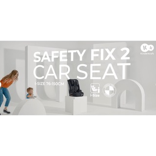 Kinderkraft Safety FIX2 I-Size Baby Booster Child Car Seat ISOFIX - Grey