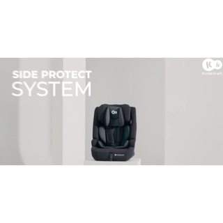 Kinderkraft Safety FIX2 I-Size Baby Booster Child Car Seat ISOFIX - Grey