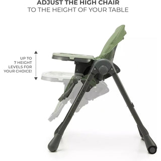 Kinderkraft Tummie, 2-in-1 Baby Hign Chair Bouncer Ergonomic Comfortable Green