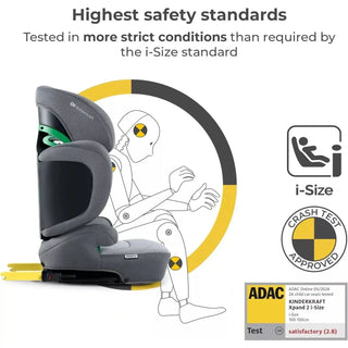 Kinderkraft XPAND2 I-Size 100-150cm Car Seat for Children 3.5 to 12 Years ISOFIX