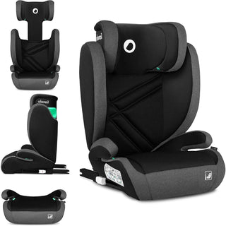 Lionelo Hugo i-Size Child Car Seat with ISOFIX-Black Grey