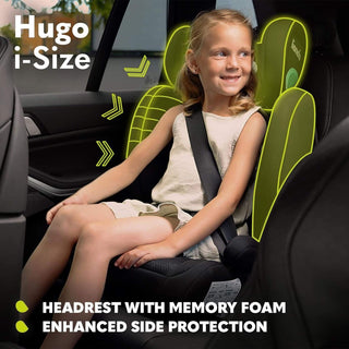 Lionelo Hugo i-Size Child Car Seat with ISOFIX-Black Grey