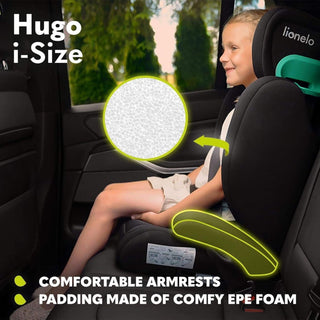 Lionelo Hugo i-Size Child Car Seat with ISOFIX-Black Grey