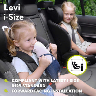 Lionelo Levi I-Size Car Seat 9-36kg Infant to 12 Years Side Protection, Green