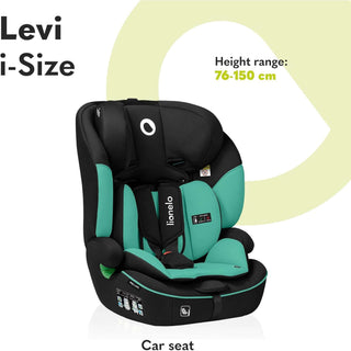 Lionelo Levi I-Size Car Seat 9-36kg Infant to 12 Years Side Protection, Green
