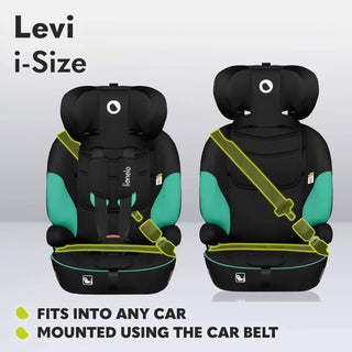 Lionelo Levi I-Size Car Seat 9-36kg Infant to 12 Years Side Protection, Green