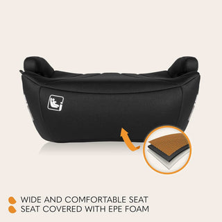 Lionelo Luuk I-Size Booster Car Seat for Kids 22-36kg/125-150cm Black