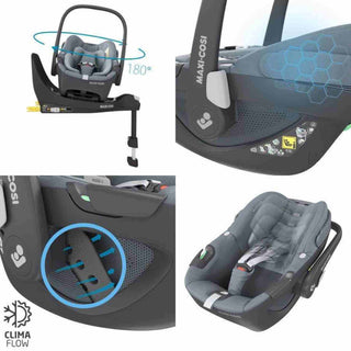 Maxi-Cosi Pebble 360 i-Size Baby Car Seat Birth to 15 Months Essential Black