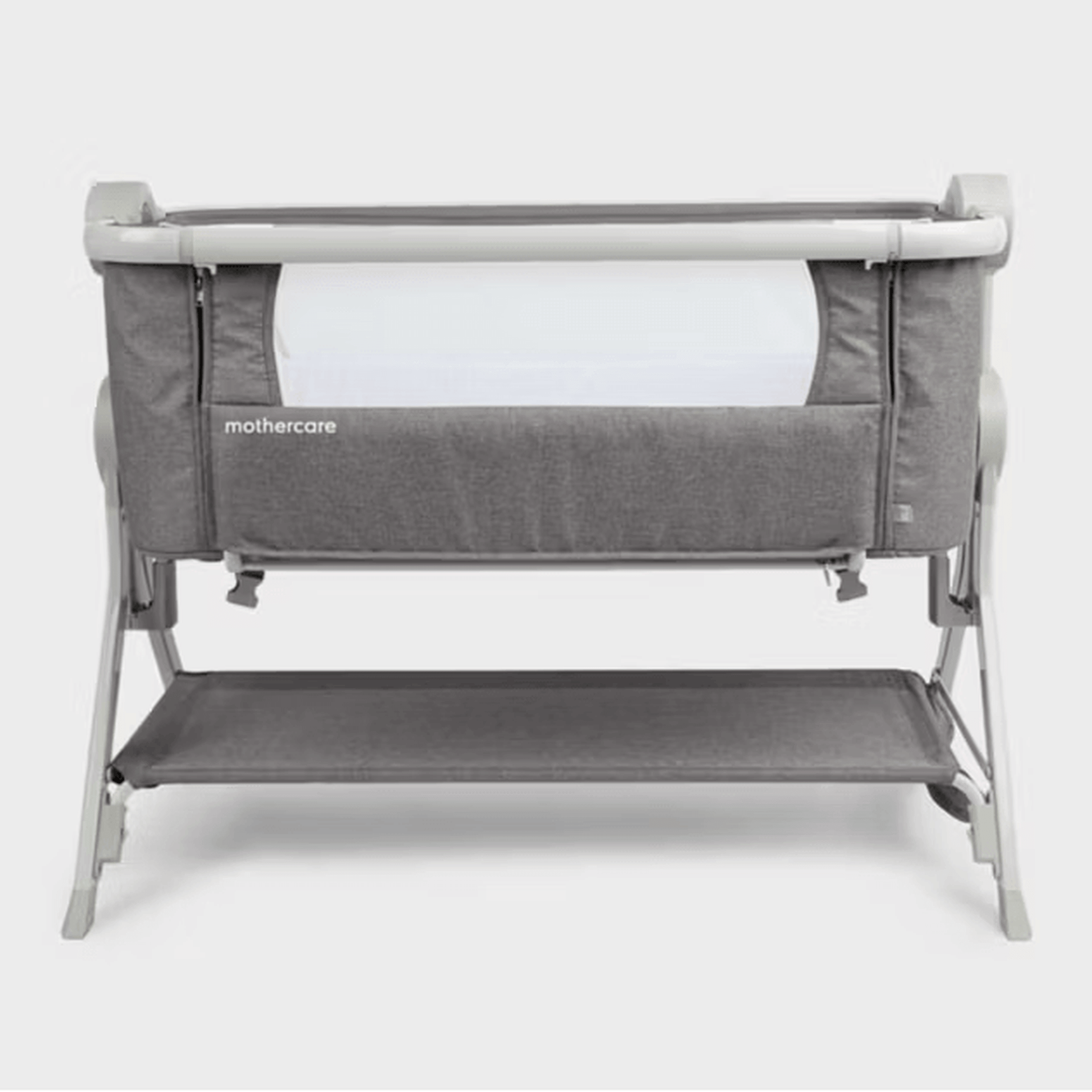 Mothercare Bedside Baby Crib-Grey – The Tiny Toddlers