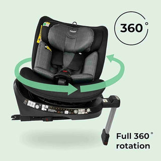 My Babiie 360 Spin Group 0+/1/2/3 i-Size Isofix Car Seat - Black Herringbone