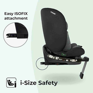 My Babiie 360 Spin Group 0+/1/2/3 i-Size Isofix Car Seat - Black Herringbone