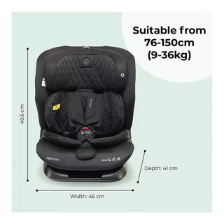 My Babiie MBCS123 i-Size 76-150cm Car Seat - Black