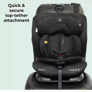 My Babiie MBCS123 i-Size 76-150cm Car Seat - Black