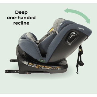 My Babiie MBCSSPINTTCH i-Size 40-150cm Top Tether Spin Car Seat Slate Blue